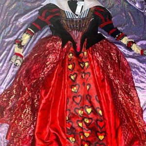 RARE Disney Alice In Wonderland Red Queen costume